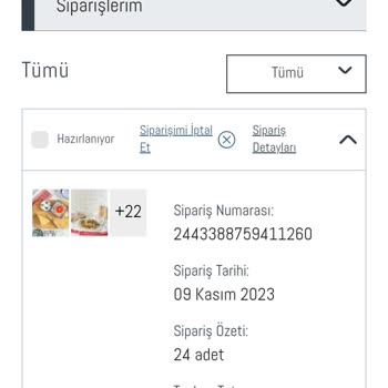Madame Coco Siparişin Kargoya Verilmemesi!