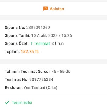 Trendyol GO Getirmediği Yemeğin Parasını Alıyor