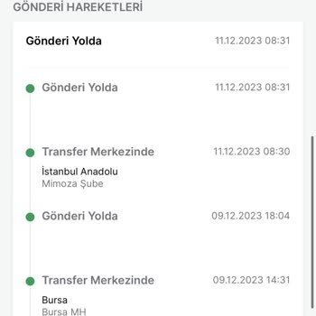 Trendyol Express Yanlış Transfer Merkezinde Kargo Gezdirmesi