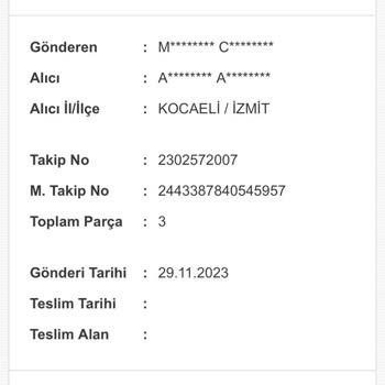 Madame Coco Sipariş Ve Teslimat Sorunu