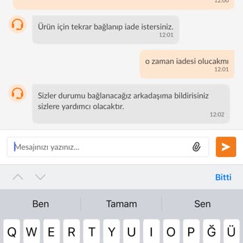 Trendyol'un Müşterisini Mağdur Etmesi Ve Suçlayıcı Şekilde Konuşması.