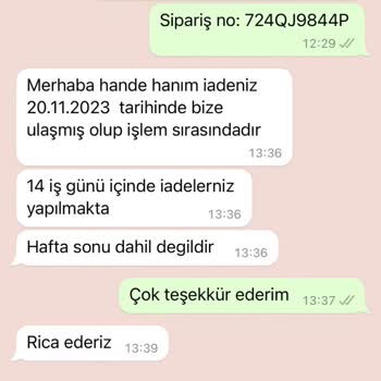Tuba Butik Para İademi Yapmıyor