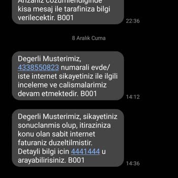 Türk Telekom Taahhütlü Faturalı Üründen Hizmet Alamamak
