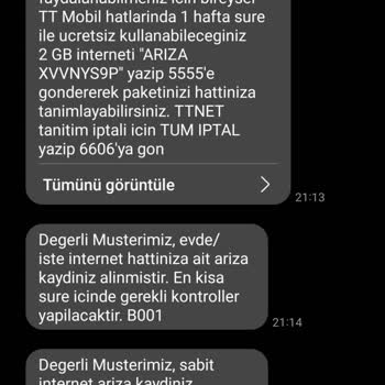 Türk Telekom Taahhütlü Faturalı Üründen Hizmet Alamamak