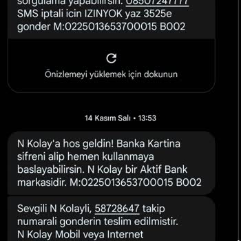 N Kolay Kartıma Ulaşamıyorum
