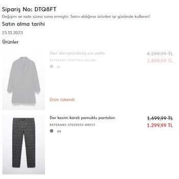 Mango İndirimli Siparişi İptal Ediyorlar. Haksızlık Yapılıyor.