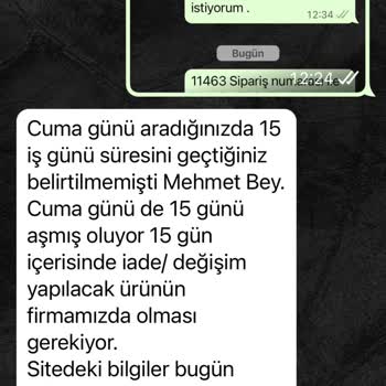 Mei Long Meilong Store Ürün Değişimi