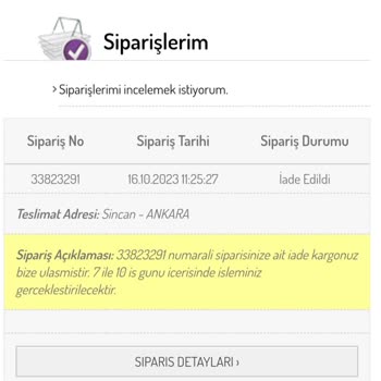 Sefamerve İade Ücretimi Aylardır Yatırmıyor.