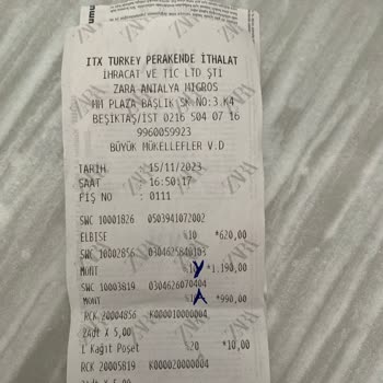 Zara Triko Elbise Değişimi Yapmadılar
