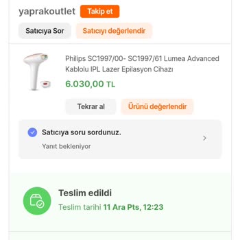 Philips'in Hepsiburada Üzerinde Satılan Şüpheli Ürünü - IPL3030