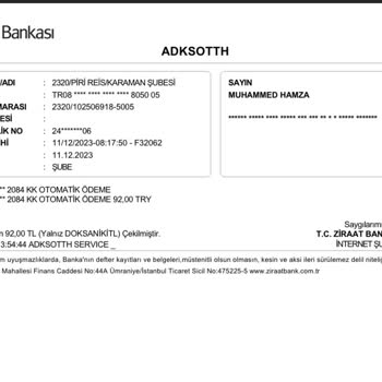 Ziraat Bankası Habersiz Para Çekme