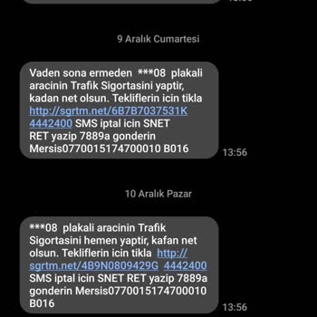 Sigortam.net Mesaj Üstüne Mesaj