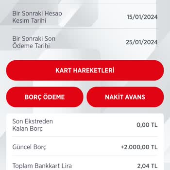 Ziraat Bankası Ziraat Kredi Kartı Artı Bakiye