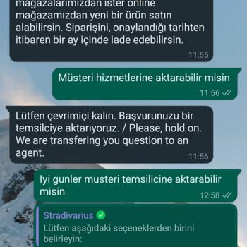 Stradivarius Müşteri Hizmetleri İlgisizliği