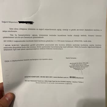 Skechers Tabanın Sararması (Renk Sorunu)