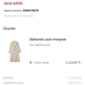 Stradivarius Para İadesi Yapılmıyor