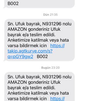 AGT Kurye (aynigunteslim.com) Sipariş Ettiğim Kargoyu Teslim Etmediler