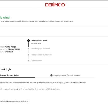 Derimod Yanlış Ayakkabı Göndermesine Rağmen Ücret İadesini Yapmıyor!