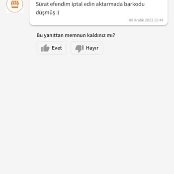 Trendyol Ürün Kargoda Kaldı