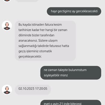 Vodafone - Faturasız Hatta Geçme Sorunu