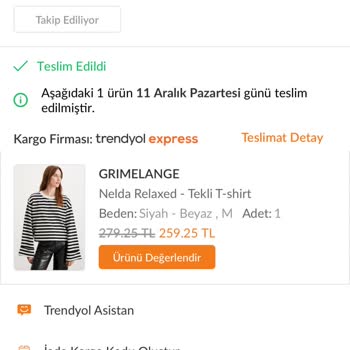 Grimelange Yanlış Ürün Ve Geç Gönderme