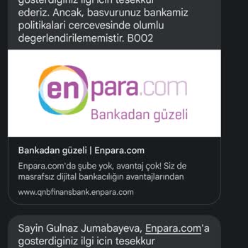 Enpara Yabancı Öğrencinin Mağduriyeti