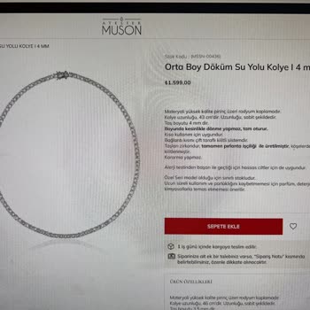 Atelier Muson Ürün Kalite Problemine Çözümsüzlük