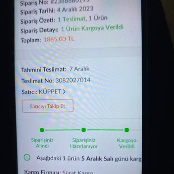 Trendyol Ürün Elime Ulaşmadı