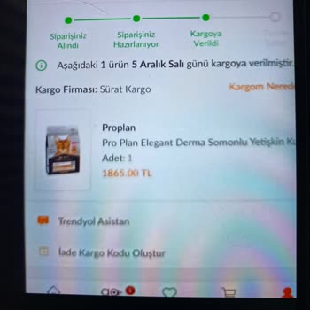 Trendyol Ürün Elime Ulaşmadı