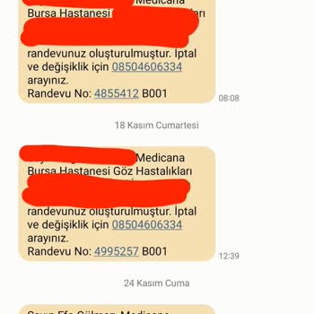 Medicana Bursa Hastanesi Pişmanlıktır.