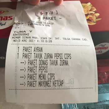 Donas Tavuk Dönerim Yanlış Geldi