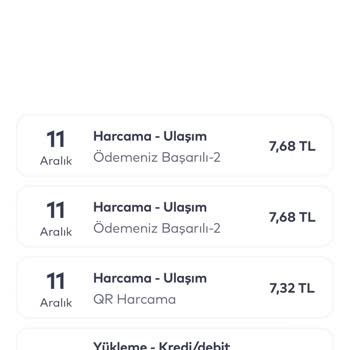 İstanbulkart Uygulamasından Otobüs Pos Cihazına QR Kod Problemi