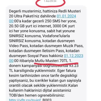 Vodafone 2. Dönem Kampanyası Fiyatı