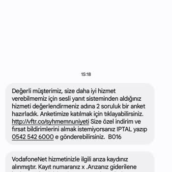 Vodafone Net Kesintili İnternet Ve İlgisiz Hizmet!