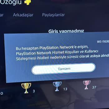 Sony Eurasia PSN Hesabım Süresiz Olarak Askıya Alındı