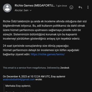 Richie Games Para Vermiyor İnsanların Emeklerini Hiçe Sayıyor