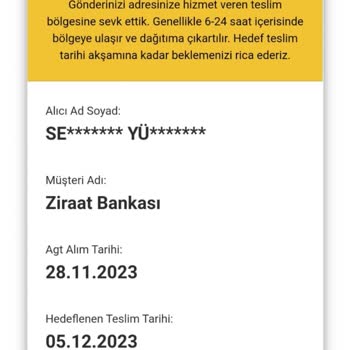AGT Kurye 2DİR Kartım Ulaşmadı Sorunu