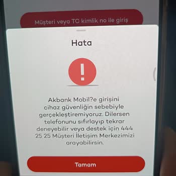 Akbank Uygulama Hatası Veriyor