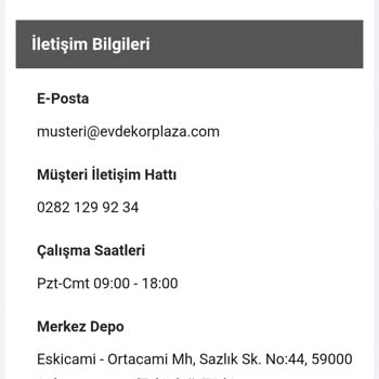 Ev Dekor Plaza Kargo Gelmedi 2 Hafta Oldu Kargo Falan Yok