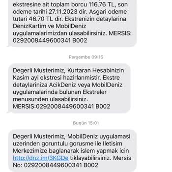 Axa Sigorta Denizbank Kredi Kartı Borç İptal