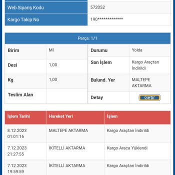 Sürat Kargo 5 Gündür Maltepe Aktarma Merkezinde Kargom Bekliyor