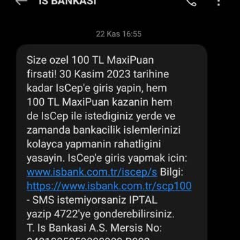 İş Bankası Müşterilerine Verilen Sözü Yerine Getirmiyor.!