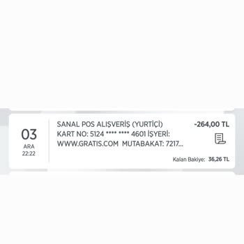 Gratis Para İadesi Eksiği