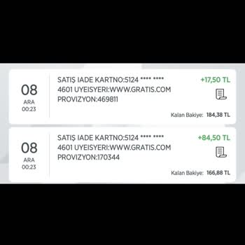 Gratis Para İadesi Eksiği
