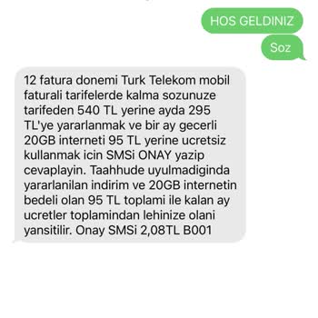 Türk Telekom Faturalı Hat Fiyatları