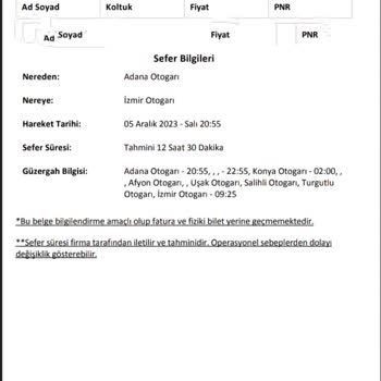 Zümrüt Turizm Pişmanlığı