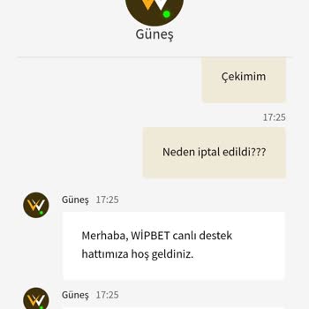 Wipbet'te Kazanç Yaptım Ödeme Yapmadı Ve Hesabımı Kapattı.