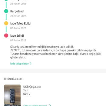 Ürgüp Sürat Kargo Paketimi Getirmedi İade Etti