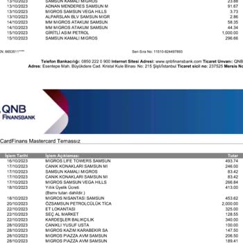 QNB Finansbank 413 Üyelik Ücreti İptali