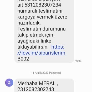 LCW İle Online Alışverişte Memnun Değilim